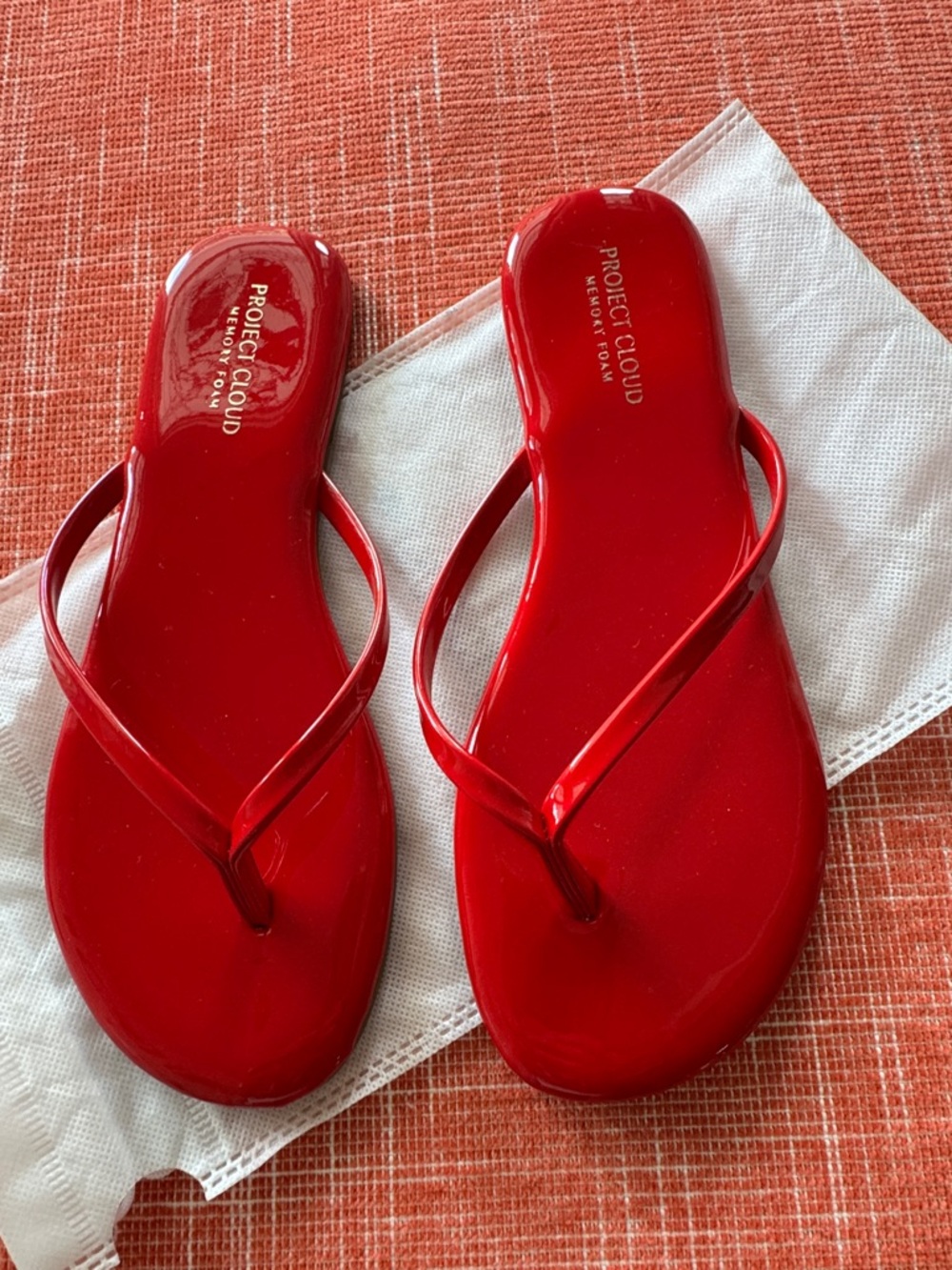 New in bag Project Cloud flip flop, 6.5